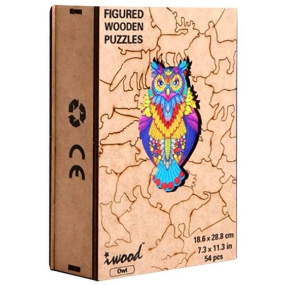 Wooden Figured Puzzle-Owl