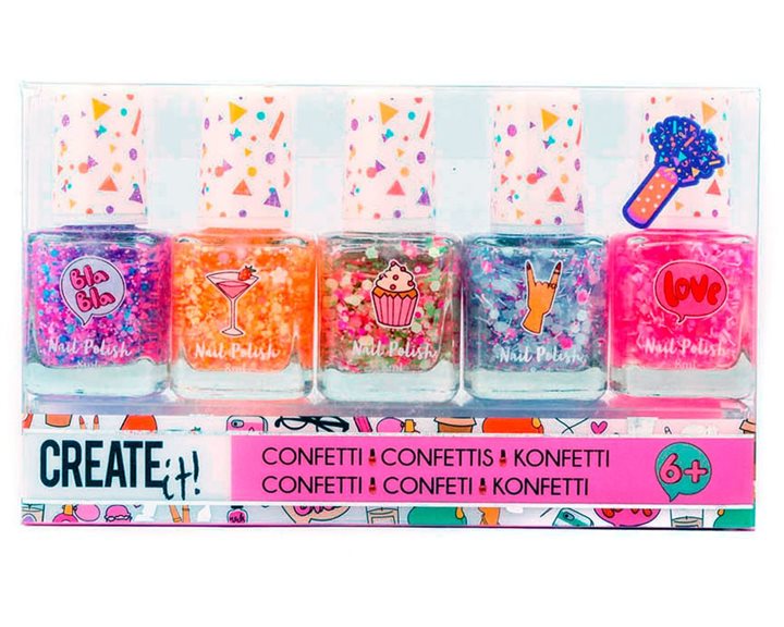 Creat it! Nail Polish CONFETTI 5-Pack 84147
