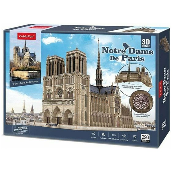 Παζλ Cubic Fun 3D Notre Dame De Paris 293 Pcs MC260h