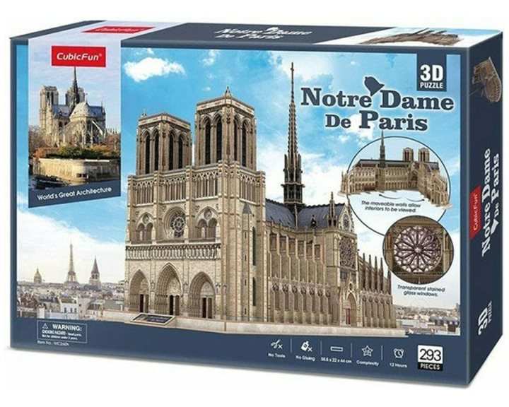 Παζλ Cubic Fun 3D Notre Dame De Paris 293 Pcs MC260h