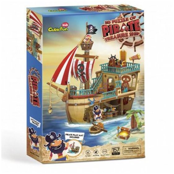 Παζλ Cubic Fun 3D Pirate Treasure Ship P832h
