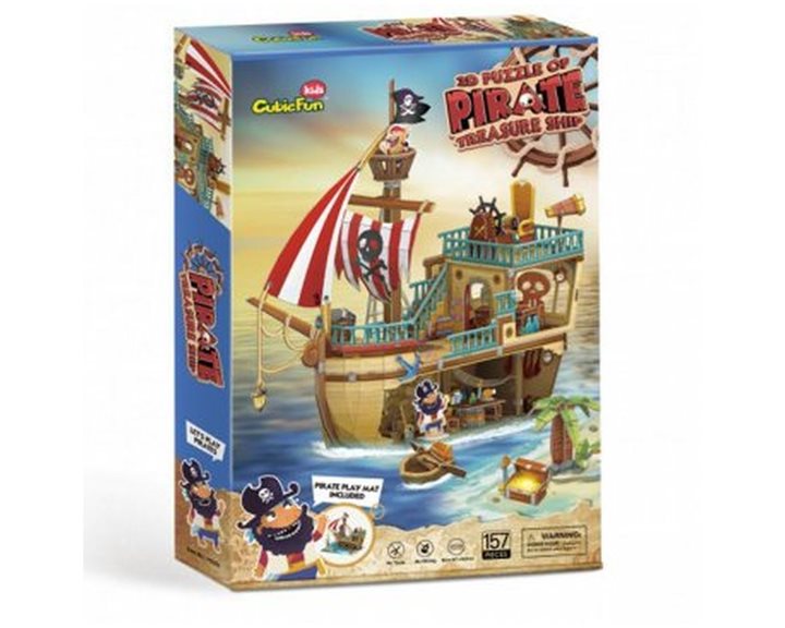 Παζλ Cubic Fun 3D Pirate Treasure Ship P832h