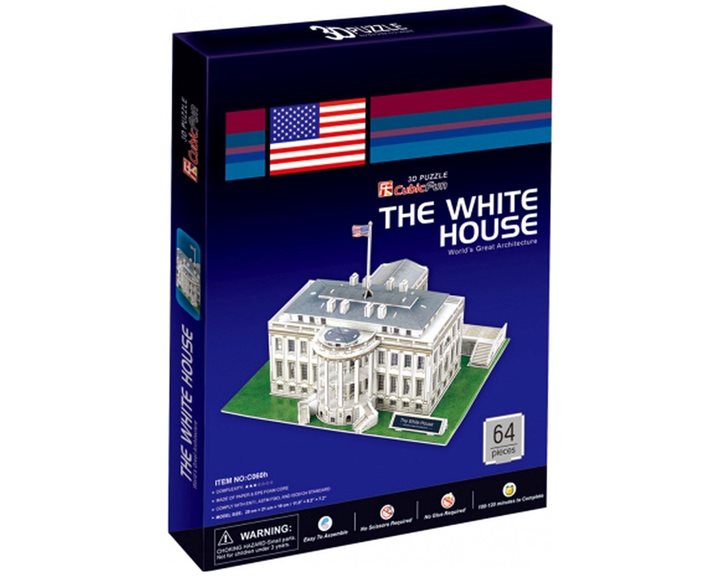 Παζλ Cubic Fun 3D White House II 64pcs C060h