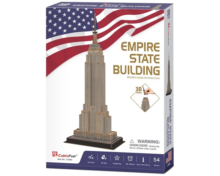 Παζλ Cubic Fun 3D Empire State Building 54pcs C246h
