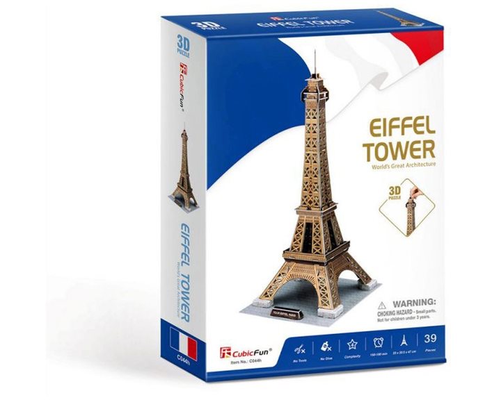Παζλ Cubic Fun 3D Eiffel Tower 39pcs C044h
