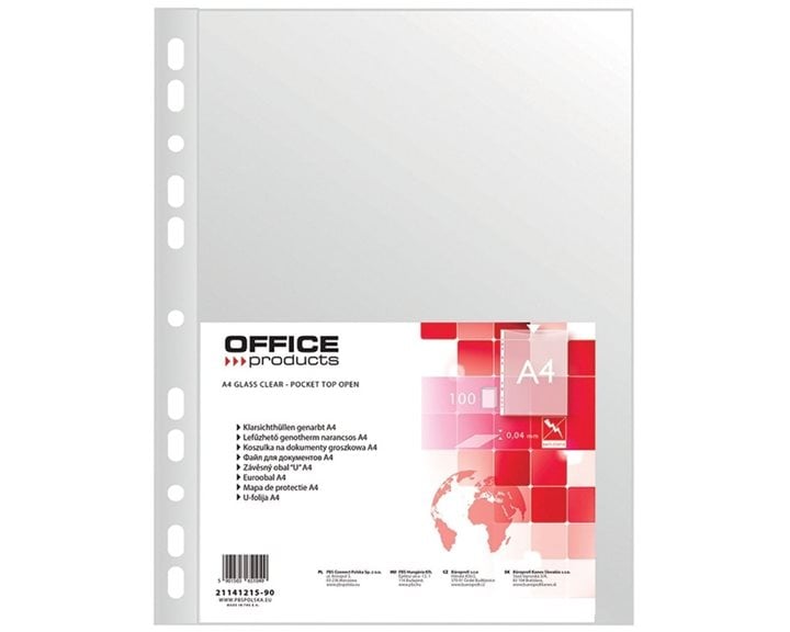 Ζελατίνες Ενισχυμένες Office Α4 40mic Ματ 21141215-90