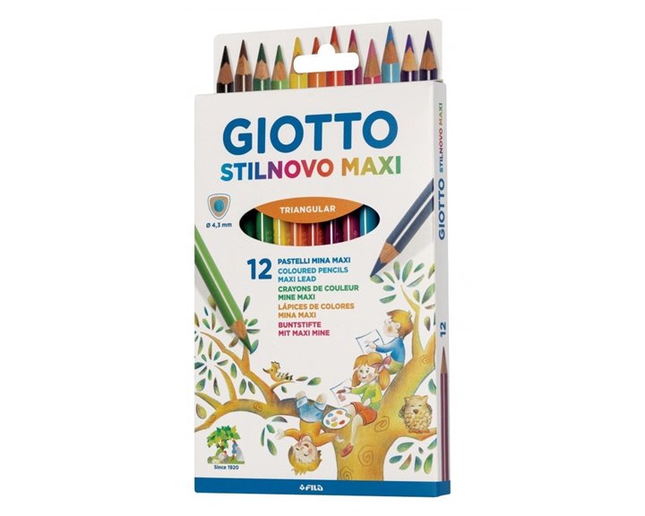 Ξυλομπογιές Stilnovo Giotto Maxi 12τμχ.