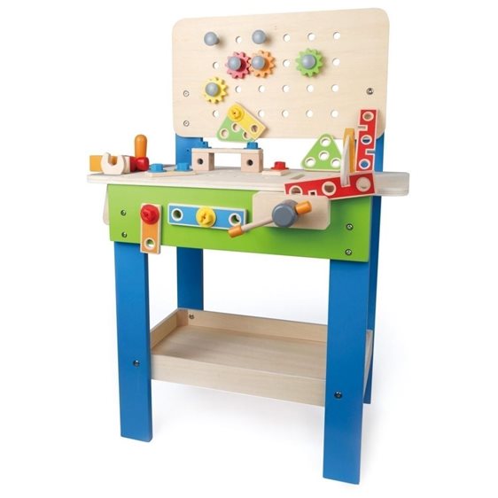 Hape Happy Puzzles Ξύλινο Παζλ Jobs Roundabout Puzzle (E1624)