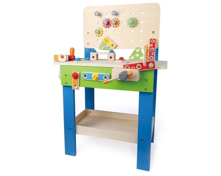 Hape Happy Puzzles Ξύλινο Παζλ Jobs Roundabout Puzzle (E1624)