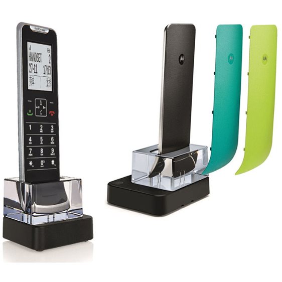 Motorola IT.6.1XC (Ελληνικό μενού) Λεπτό ασύρματο τηλέφωνο με τρία ανταλλακτικά χρωματιστά καπάκια IT.6.1XC (GR)