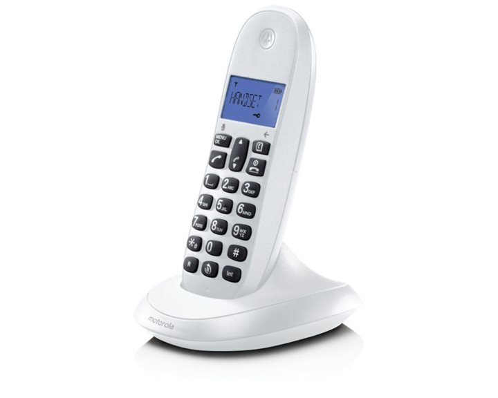 Motorola C1001LB Λευκό (Ελληνικό Μενού) Ασύρματο τηλέφωνο C1001LB White