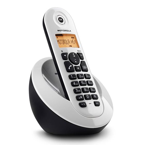Motorola C601W Λευκό (Ελληνικό Μενού) Ασύρματο τηλέφωνο με ανοιχτή ακρόαση C601W