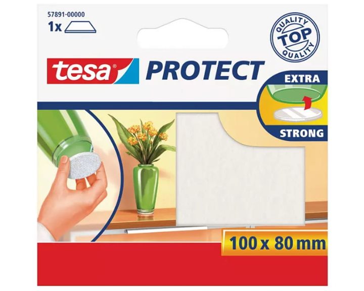 Αυτοκόλητο Τσοχάκι Προστασίας Λευκό Tesa 100χ80mm