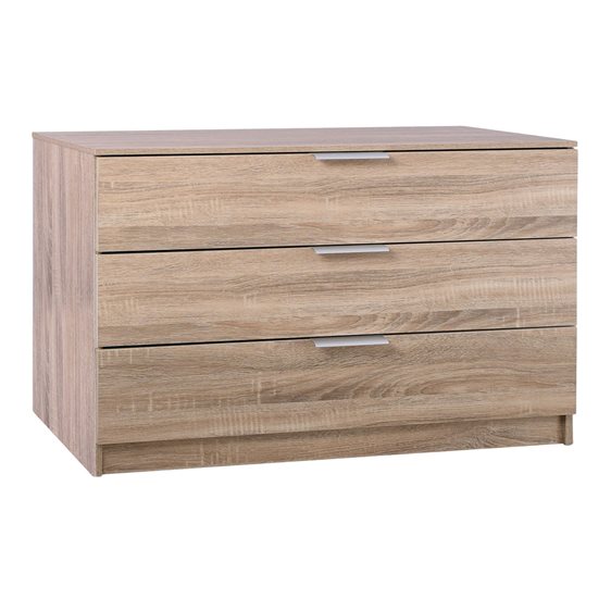 Drawer Συρταριέρα Με 3 Συρτάρια, Απόχρωση Sonoma Ε760,2