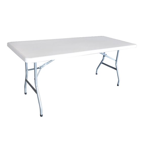 BLOW-R Τραπέζι Catering Πτυσσόμενο, Μέταλλο Γκρι, HDPE Άσπρο 40mm ΕΟ170,1