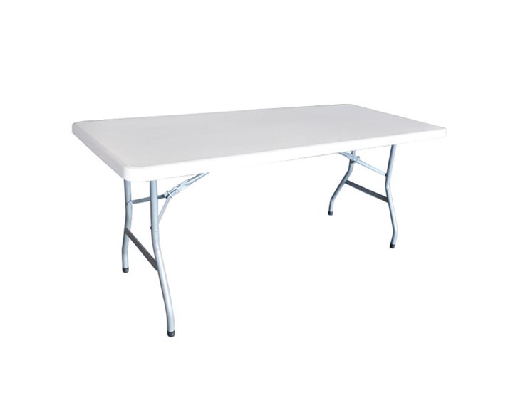 BLOW-R Τραπέζι Catering Πτυσσόμενο, Μέταλλο Γκρι, HDPE Άσπρο 40mm ΕΟ170,1