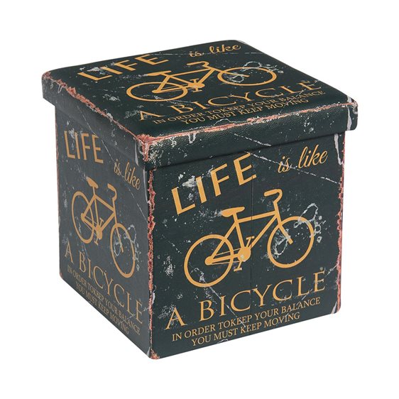 Orion Σκαμπό Αποθηκευτικό - Βοηθητικό, PU Deco Bike Ε7044,4
