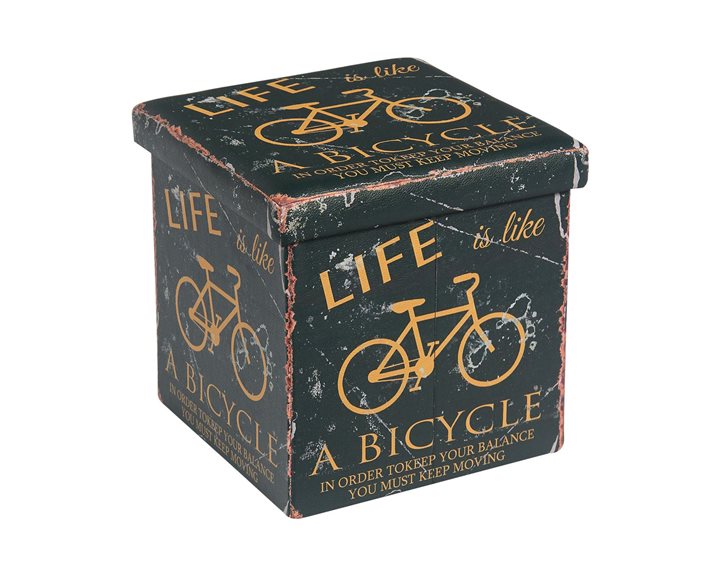 Orion Σκαμπό Αποθηκευτικό - Βοηθητικό, PU Deco Bike Ε7044,4