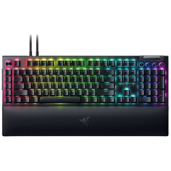 Razer BLACKWIDOW V4 PRO - Gaming Mechanical RGB Keyboard -  Green Clicky Switches - Macros