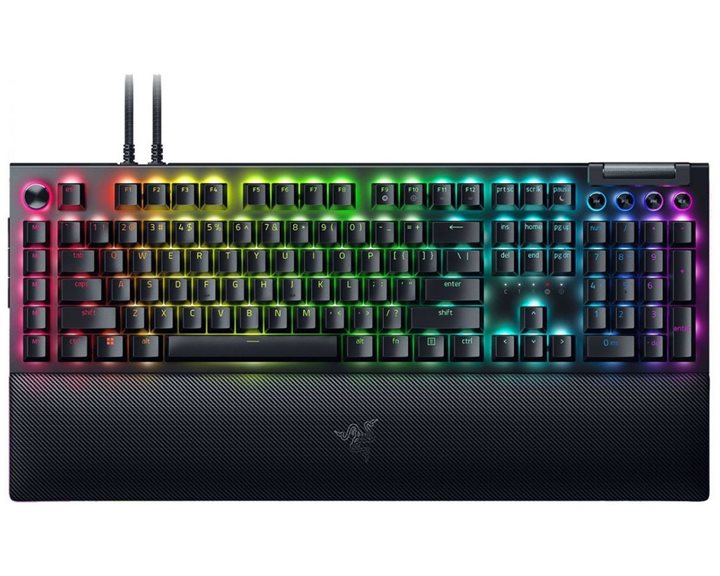 Razer BLACKWIDOW V4 PRO - Gaming Mechanical RGB Keyboard -  Green Clicky Switches - Macros