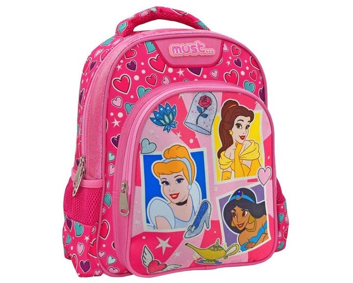 Τσάντα Πλάτης Νηπίου Must 27χ10χ31cm 2 Θήκες Disney Princess Polaroid