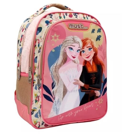 Τσάντα Πλάτης Must 32x18x43cm 3 Θήκες Frozen 2 Go With Your Heart