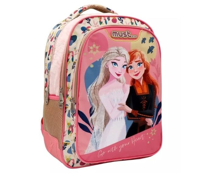 Τσάντα Πλάτης Must 32x18x43cm 3 Θήκες Frozen 2 Go With Your Heart