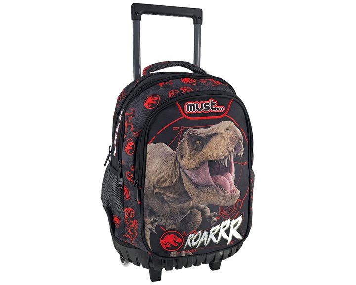 Τσάντα Τρόλλευ Must 34x20x44cm 3 Θήκες Jurassic T-Rex Roarrr