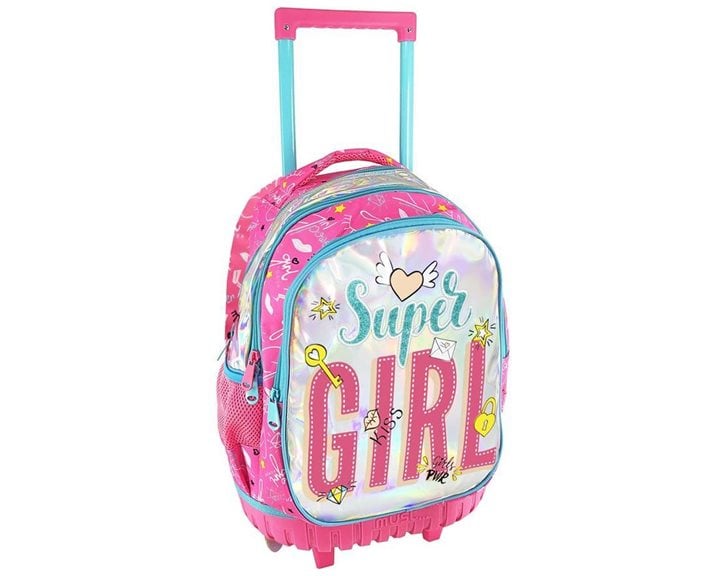 Τσάντα Τρόλλευ Must 34x20x45cm 3 Θήκες Super Girl