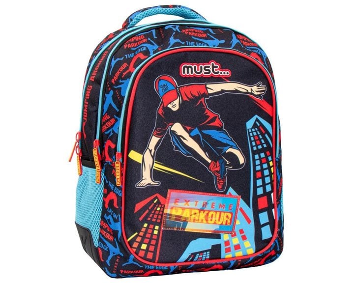 Τσάντα Πλάτης Must Energy 33x16x45cm 3Θήκες Extreme Parkour