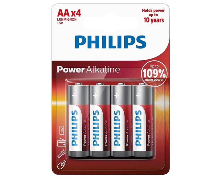 Μπαταρίες Αλκαλικές Philips AA 4τεμ