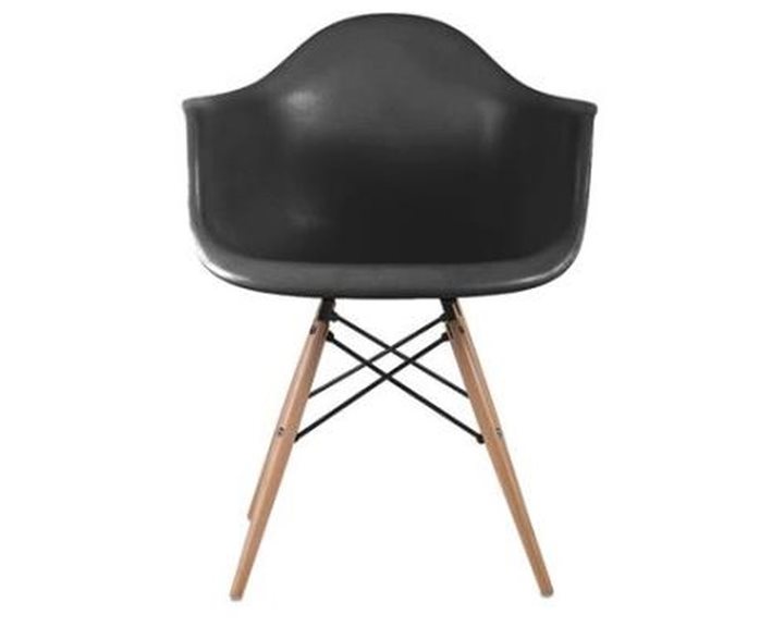 Alea Wood Πολυθρόνα Ξύλο, Ρρ Μαύρο Εμ129,2w