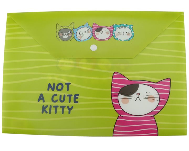 Ζελατίνα με Κουμπί M&G Νο A Cute Kitty ADM929FM