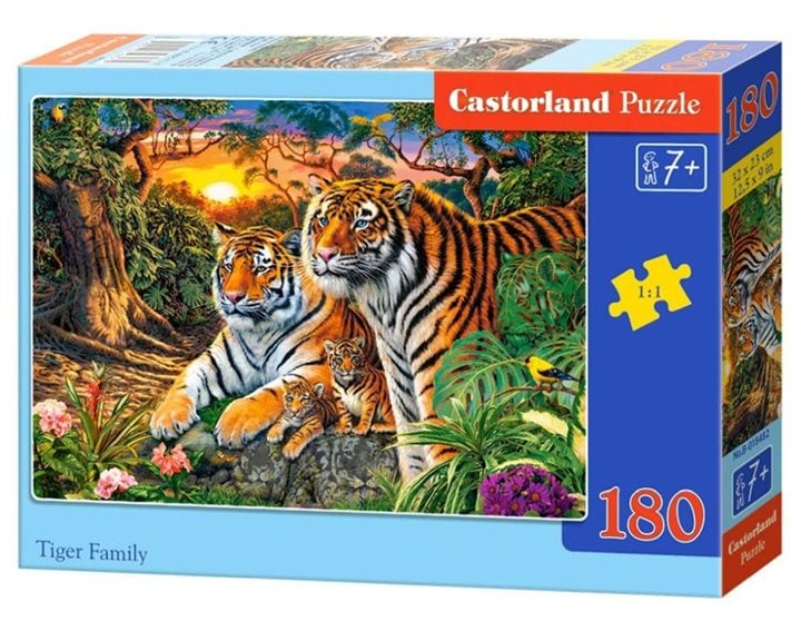 Παζλ Castorland 180τμχ. Tiger Family 32x23cm B-018482