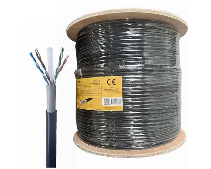 CABLEXPERT CAT6 UTP LAN OUTDOOR CABLE SOLID 305M BLACK