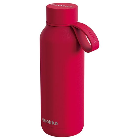 Παγούρι Θερμός Ανοξείδωτος με Λουράκι  Quokka 510ml Cherry Red