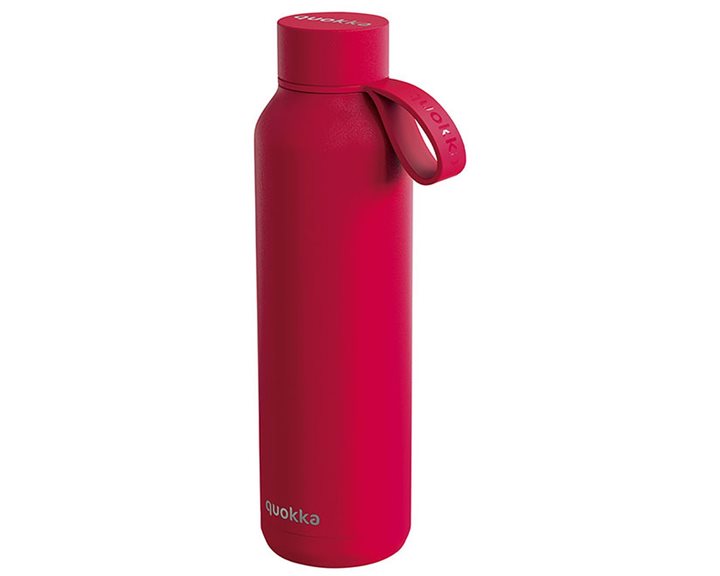 Παγούρι Θερμός Ανοξείδωτος με Λουράκι  Quokka 630ml Cherry Red