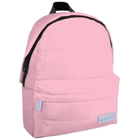 Τσάντα  Πλάτης Must Monochrome Puffy Colored Inside 32x17x42cm 1 Κεντρική θήκη Ροζ