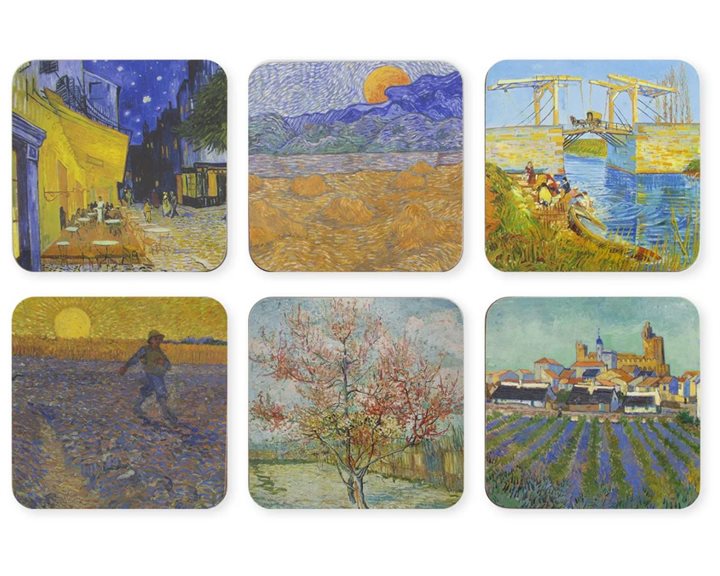 Σουβέρ Van Gogh Masterpieces  6 τμχ (10.5x10.5x0.4cm)