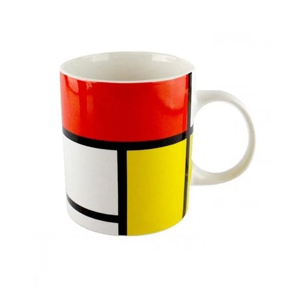 Πορσελάνινη κούπα 410ml Mondrian Composition