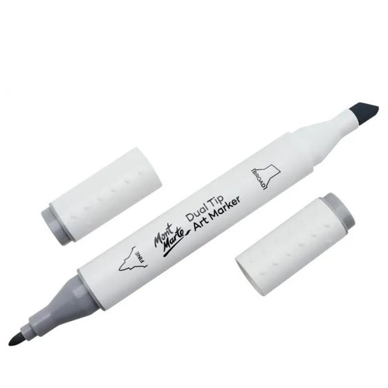 Μαρκαδόρος Διπλής Μύτης Mont Marte Art Marker GY4 Light Grey (CG1 Cool Grey) MGRD0057