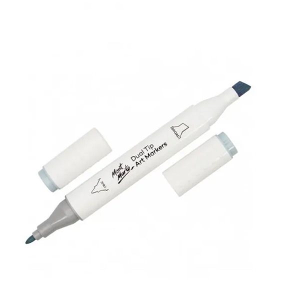 Μαρκαδόρος Διπλής Μύτης Mont Marte Art Marker GY6 Arctic Grey (BG1 Blue Grey) MGRD0056