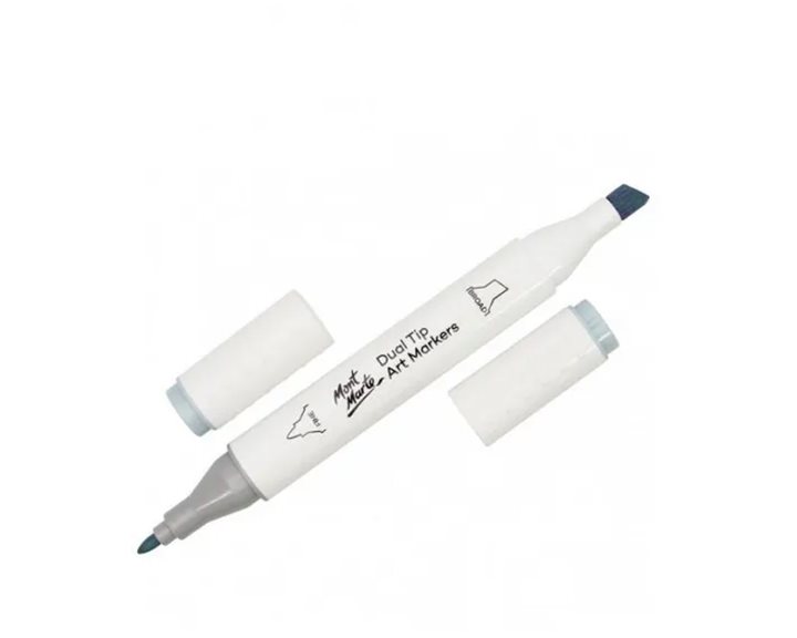 Μαρκαδόρος Διπλής Μύτης Mont Marte Art Marker GY6 Arctic Grey (BG1 Blue Grey) MGRD0056