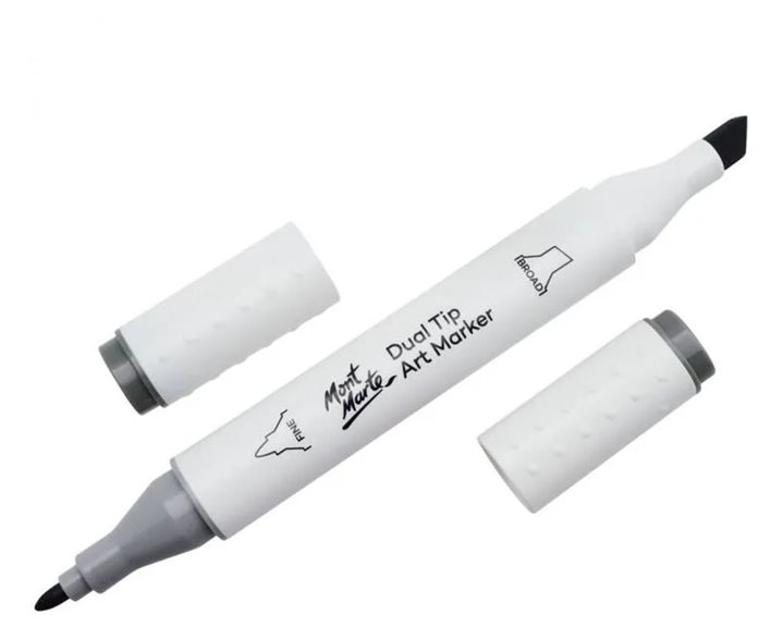 Μαρκαδόρος Διπλής Μύτης Mont Marte Art Marker GY5 Mid Grey (CG5 Gool Grey) MGRD0058