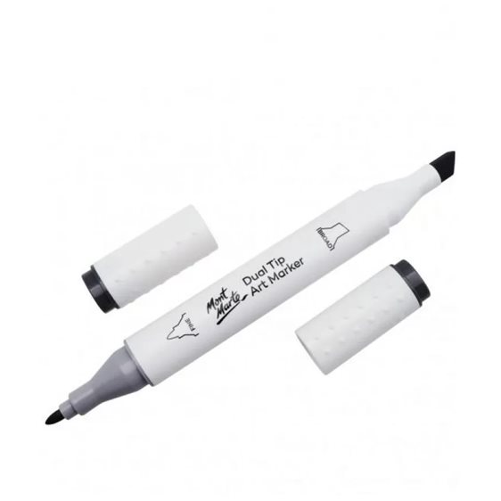 Μαρκαδόρος Διπλής Μύτης Mont Marte Art Marker GY3 Dark Grey ( CG8 Cool Grey) MGRD0059
