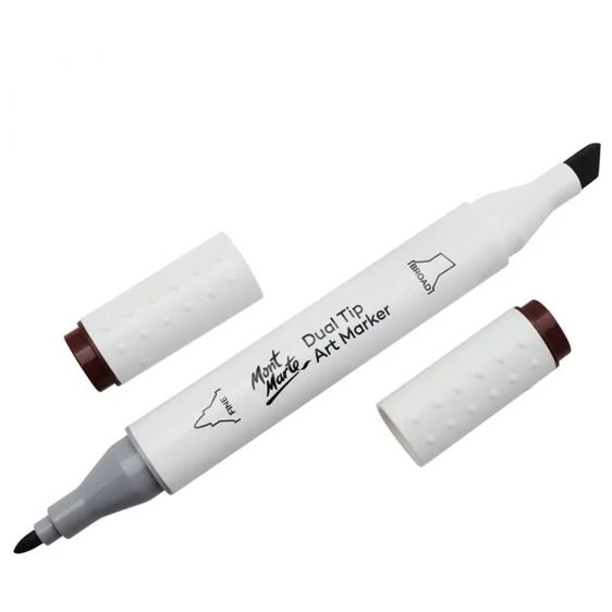 Μαρκαδόρος Διπλής Μύτης Mont Marte Art Marker E6 Umber (92 Chocolate) MGRD0051