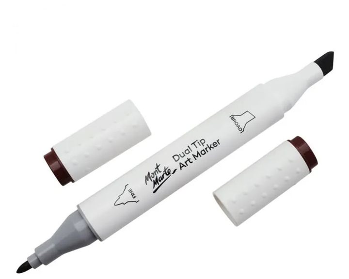 Μαρκαδόρος Διπλής Μύτης Mont Marte Art Marker E6 Umber (92 Chocolate) MGRD0051
