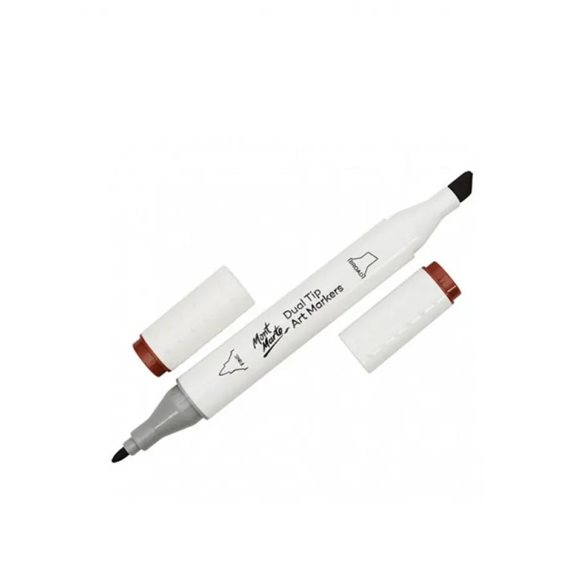 Μαρκαδόρος Διπλής Μύτης Mont Marte Art Marker E5 Burnt Sienna (94 Brick Brown)  MGRD0050