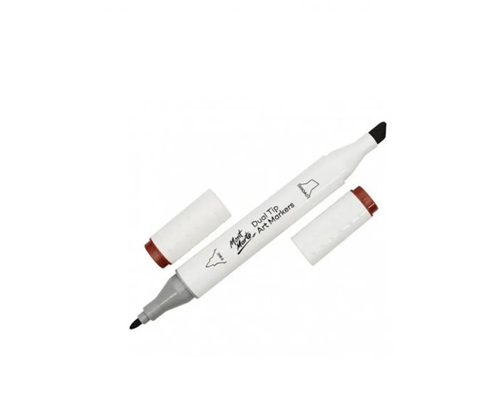 Μαρκαδόρος Διπλής Μύτης Mont Marte Art Marker E5 Burnt Sienna (94 Brick Brown)  MGRD0050