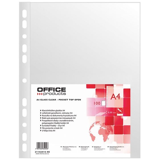 Ζελατίνες Ενισχυμένες Office Α4 50mic Γυαλ.  21142415-90